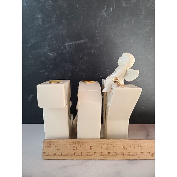 Ceramic Joy Candle Holders 3 Piece Set - Picture 6 of 10